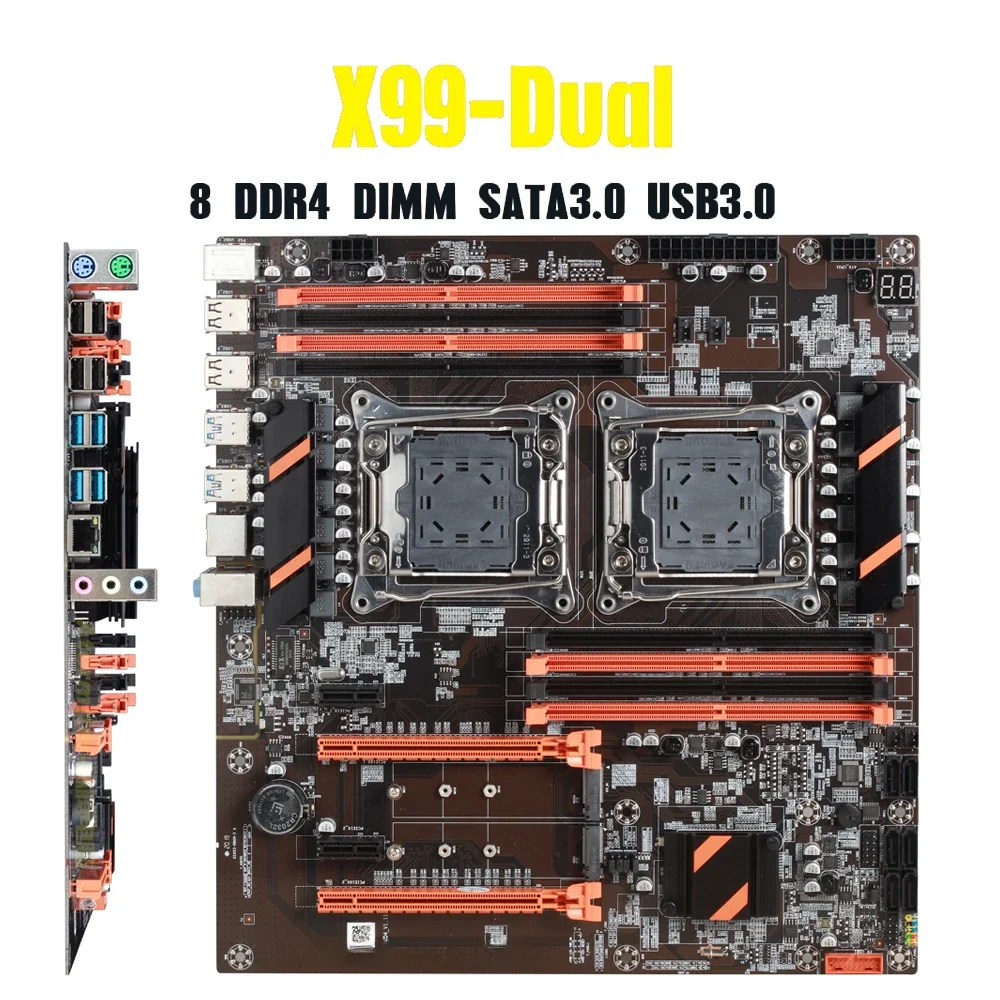 X99デュアルcpuマザーボード,PCコンポーネント,Xeonプロセッサ用