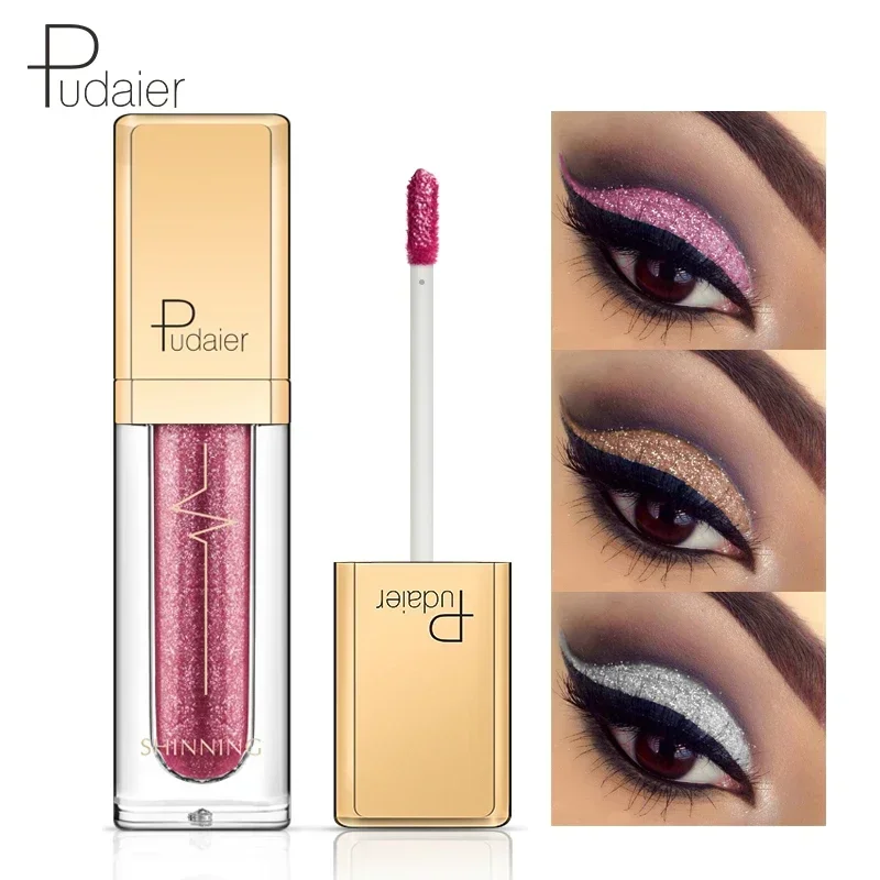 Liquid Glitter Eyeshadow Metallic Pigment Eyes Makeup 18 Colors Shimmer Eye Shadow Liquid Waterproof eye shadow