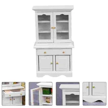 

Miniature Cabinet Model Wooden Mini Furniture Adornment Miniatures Photo Prop