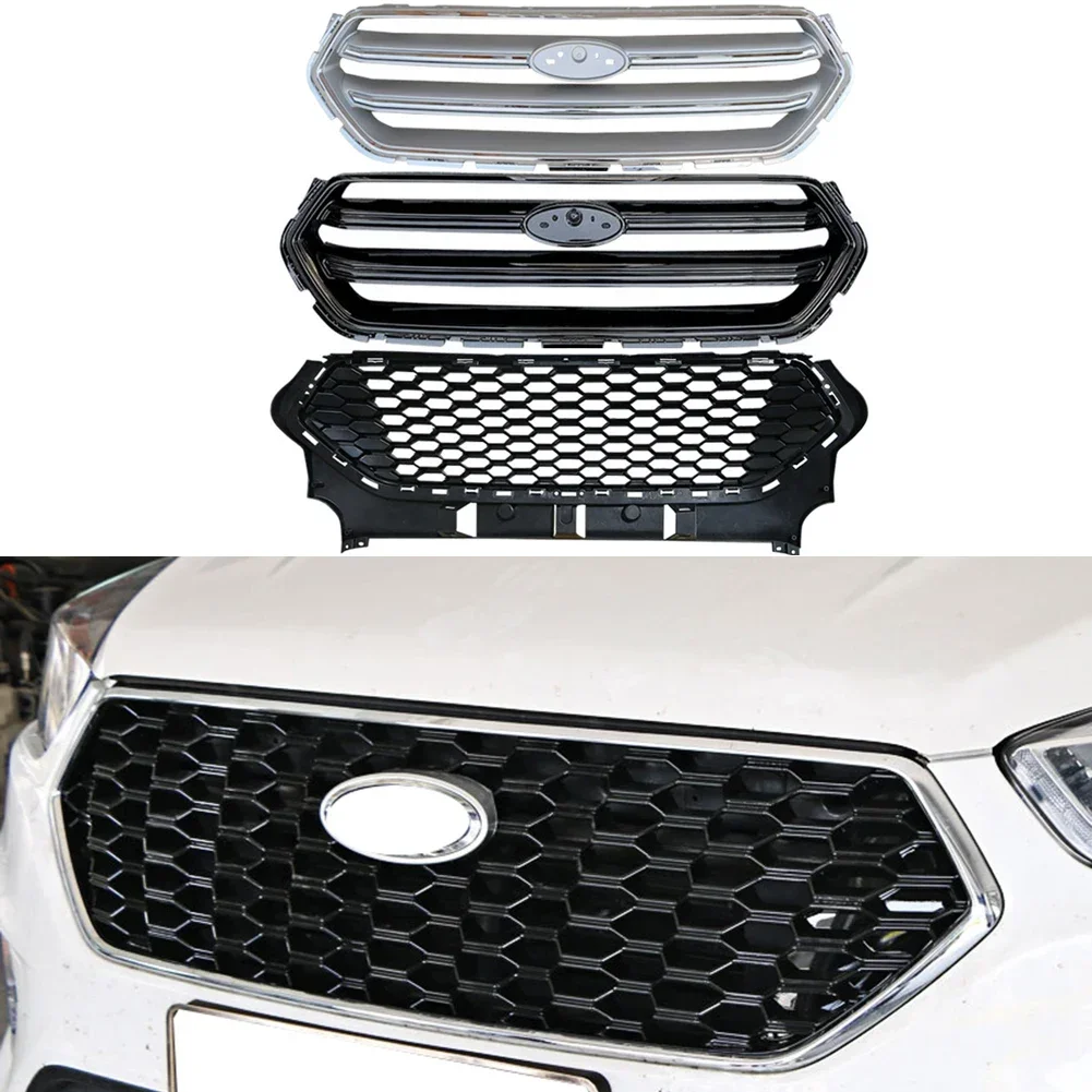 

Car Front Racing Grilles Bumper Grill Honeycomb For Ford Escape Kuga 2017 2018 2019