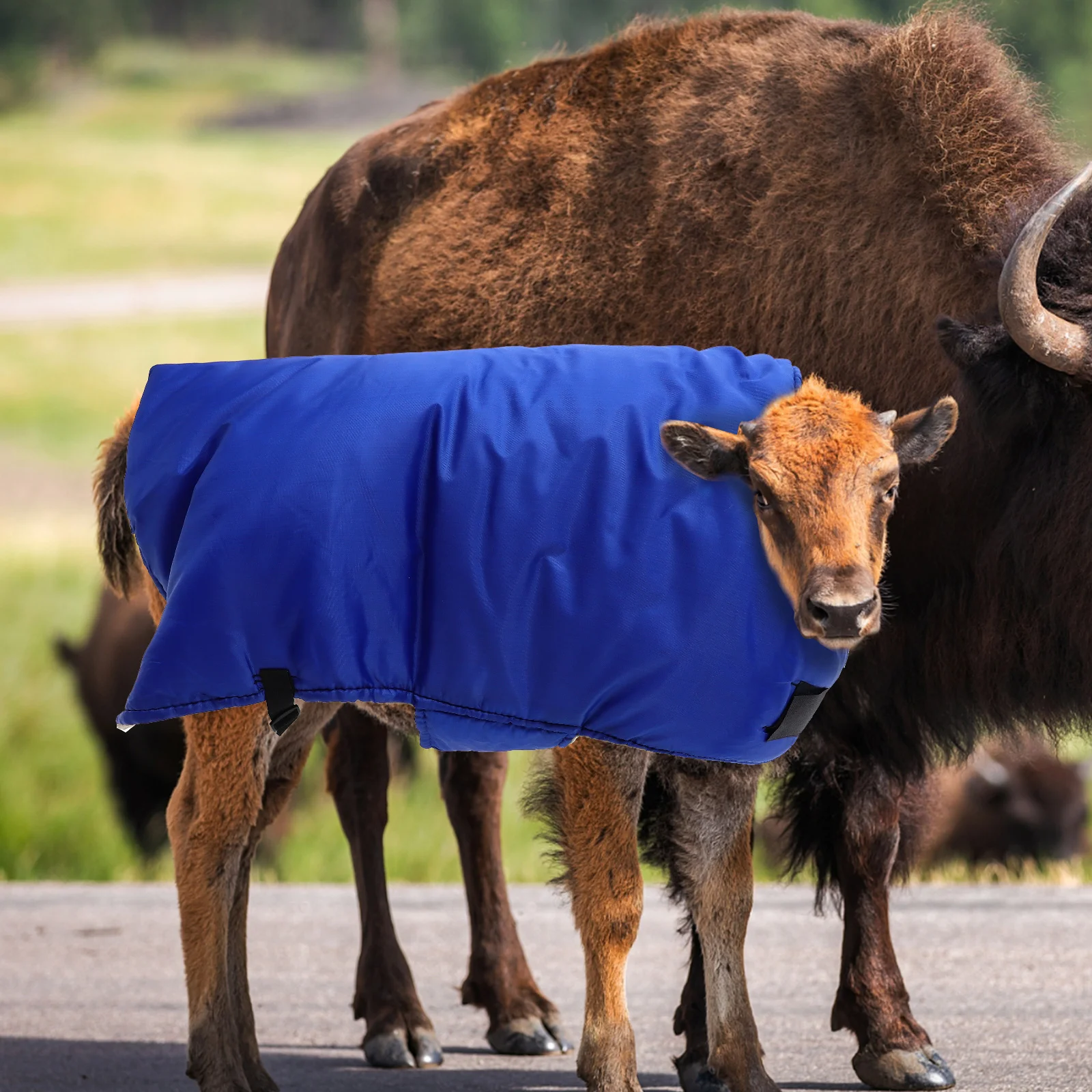 Cow Calf Warm Coat Waterproof Calf Vest Winter Apparel for Outdoor Activities and Protection from Rain and Snow 2
