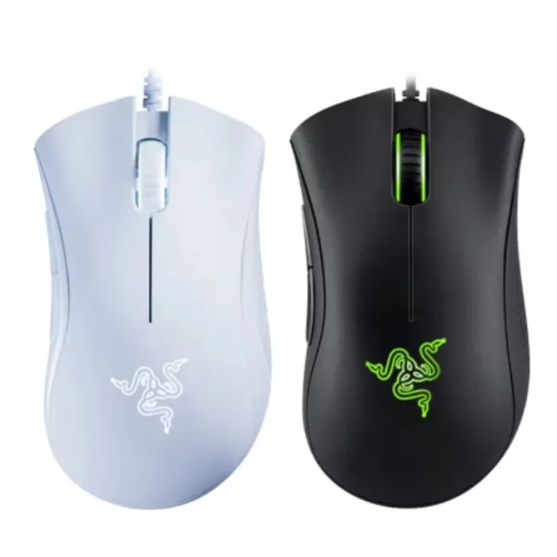 Original Razer DeathAdder Essential Wired Gaming Mouse 6400DPI Optical Sensor 5 Independently Buttons For Laptop PC Gamer