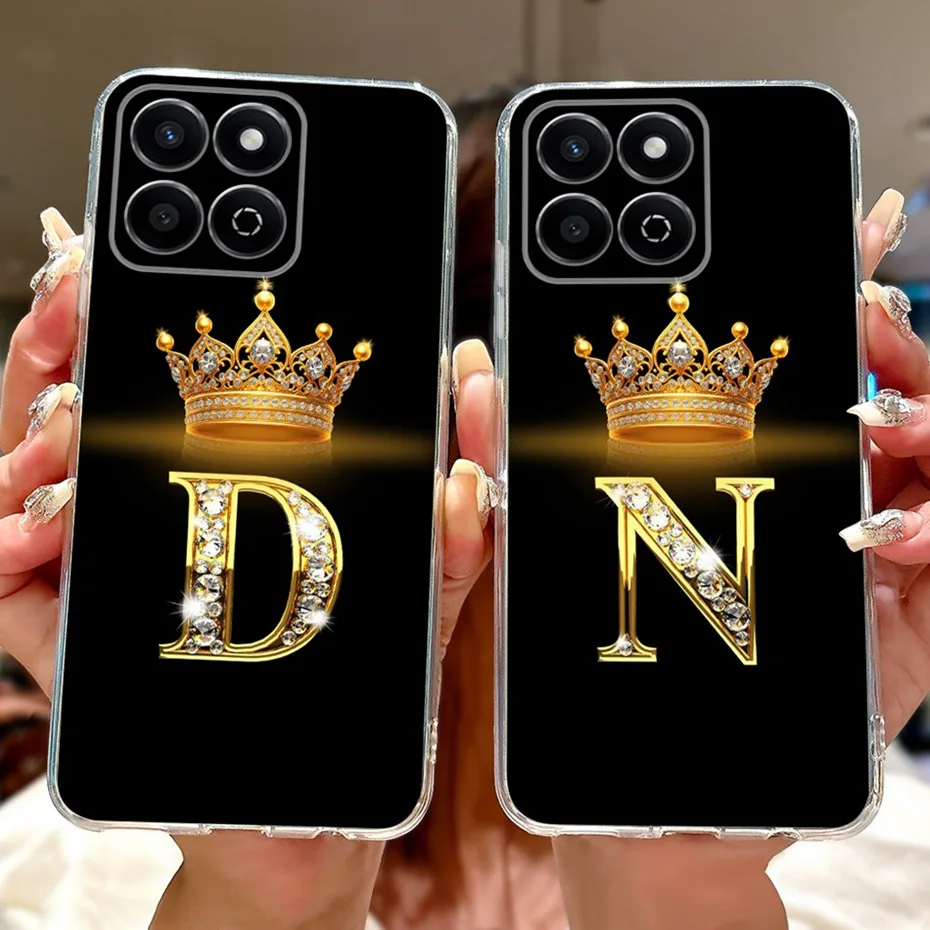 Fashion Letter Clear TPU Slim Soft Silicone Phone Case Bumper