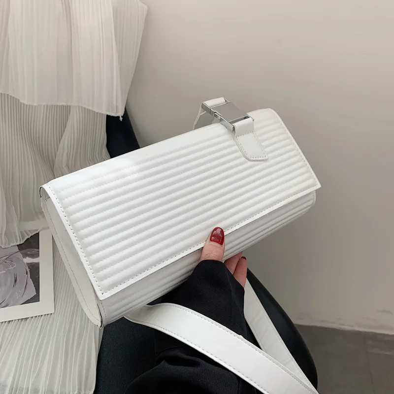 Luxury Women Shoulder Bags PU Leather Designer Handbag Female Purse Fashion Casual Solid Color Underarm Flap Bag