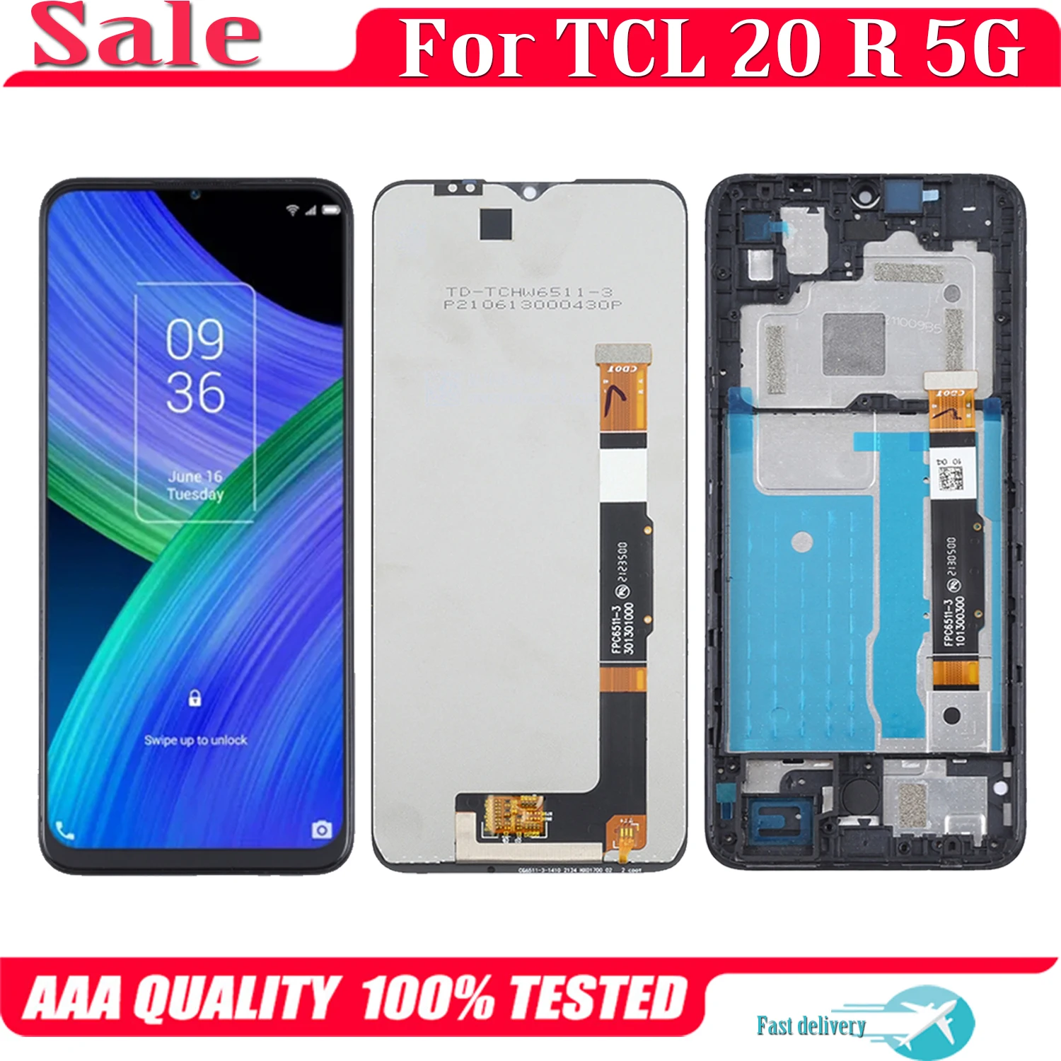 Display Lcd Vetro Touch Screen Schermo Per Tcl 20 Se T671h T671e T671f