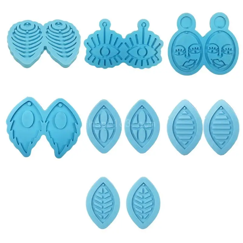 

Crystal Epoxy Resin Mold Earrings Pendant Silicone Mould DIY Handmade Craft Tool