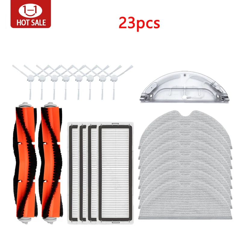 Enhanced Robotic Vacuum Cleaner Accessories Set with HEPA Filter and Mop Cloth