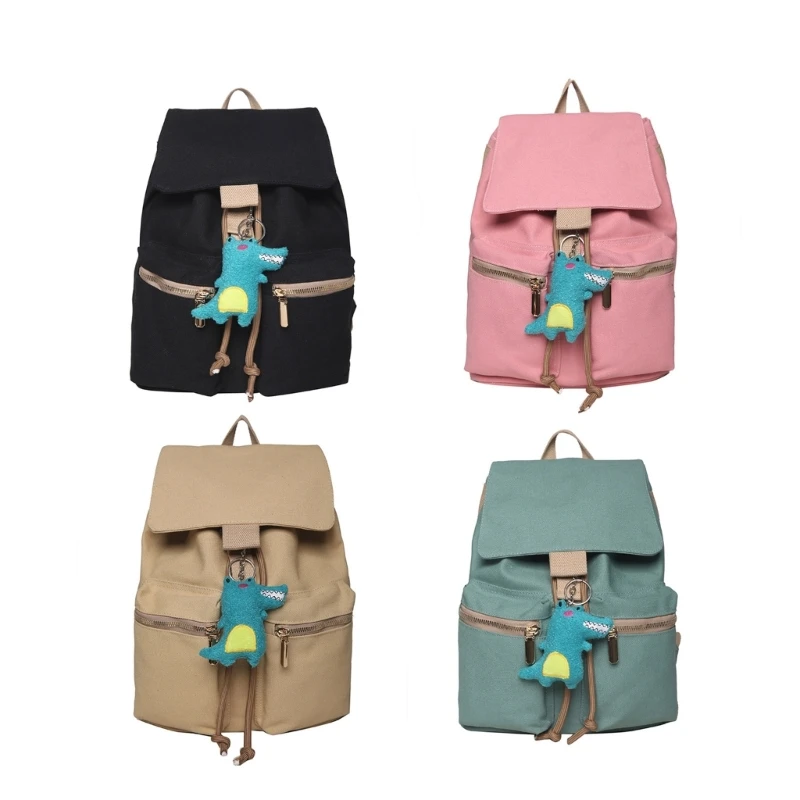 

Modern Rucksacks Casual School Backpack Women Canvas Large College Book Bag