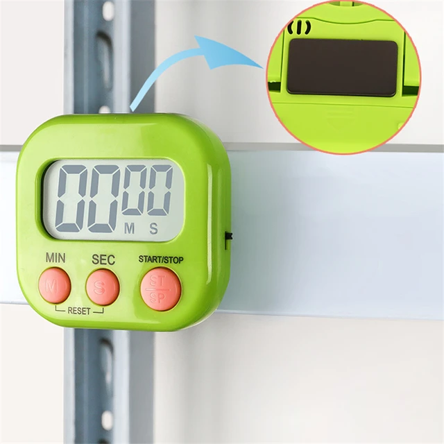 Kitchen Timer Magnetic LCD Digital Countdown Stopwatch Portable Cooking  Baking Sports Alarm Clock Reminder Tools With Stand - AliExpress