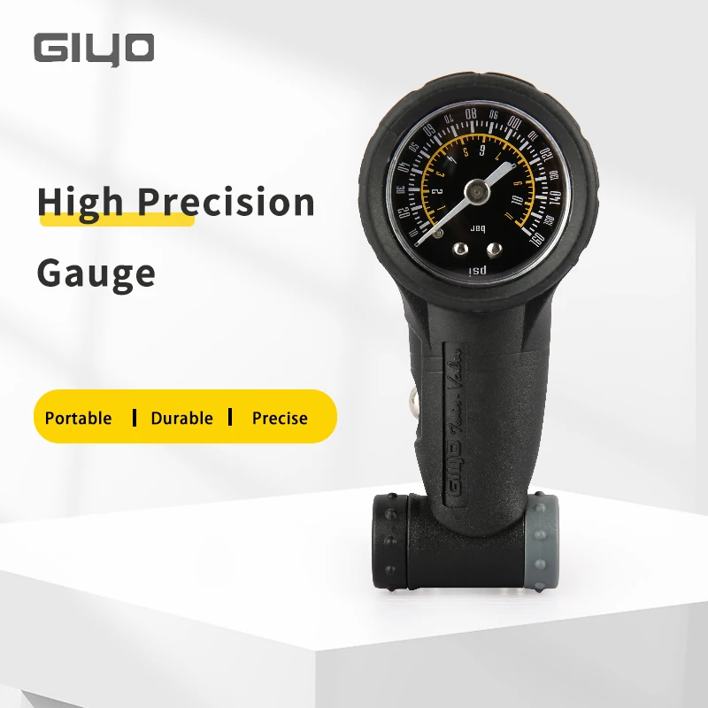 Tire Pressure Gauge GIYO GG-05 160 PSI Mini Portable Bicycle Air Tire Meter For Mountain Road Bicycle Presta Schrader Valve