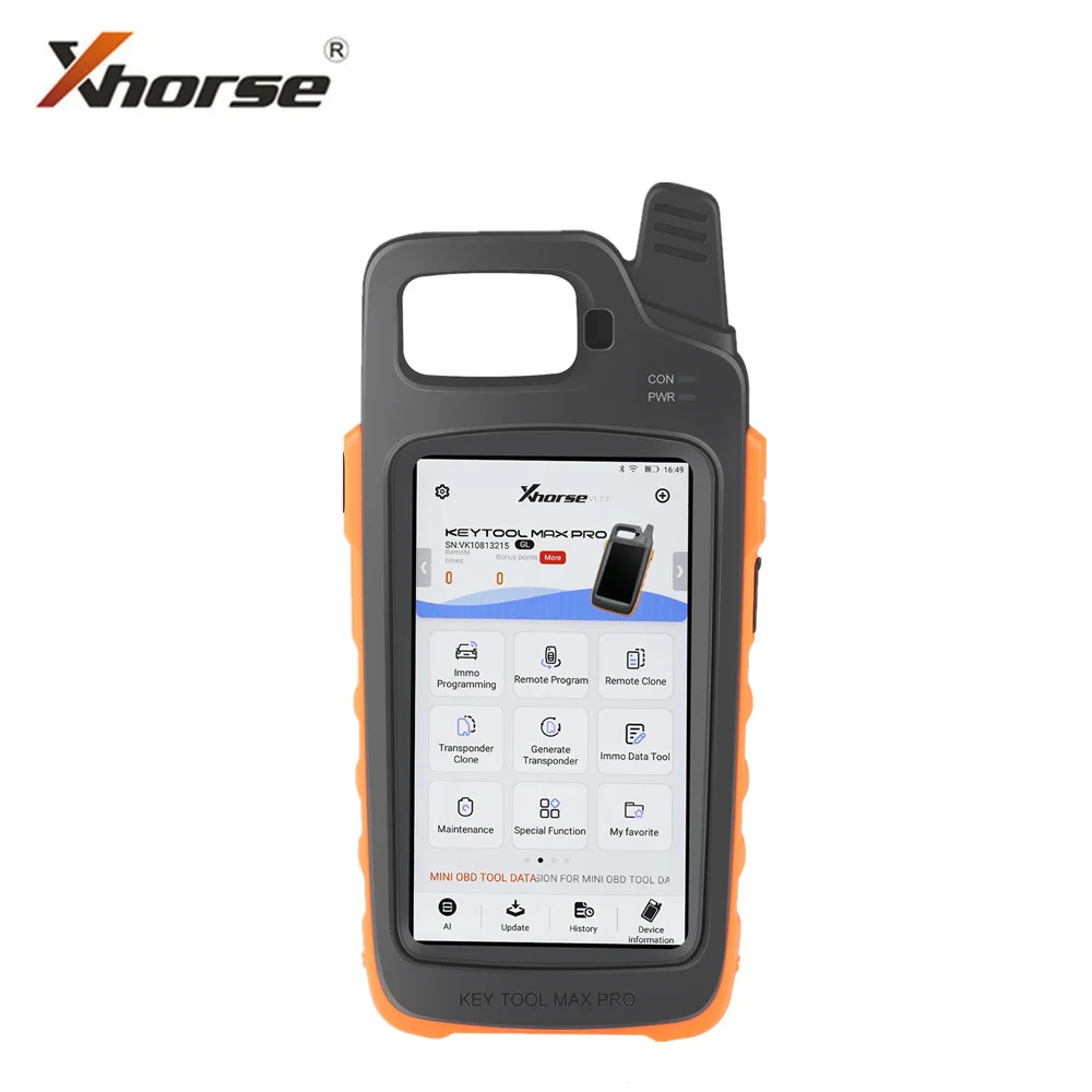 Xhorse VVDI 키 도구, Max Pro, 미니 OBD 도구 기능 지원, 전압 및 누설 전류 읽기