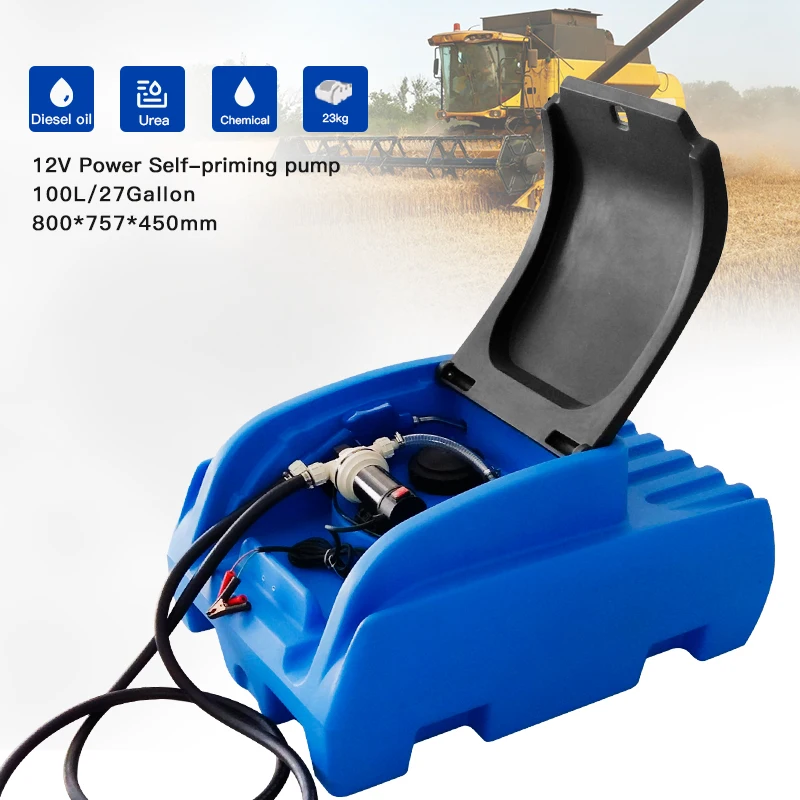 100L Transfer Benzina Fuel Caddy Tanica In Plastica Serbatoio Diesel Portatile Serbatoio Carburante Diesel In Carbonio Con Pompa Serbatoi Adblue Tank 