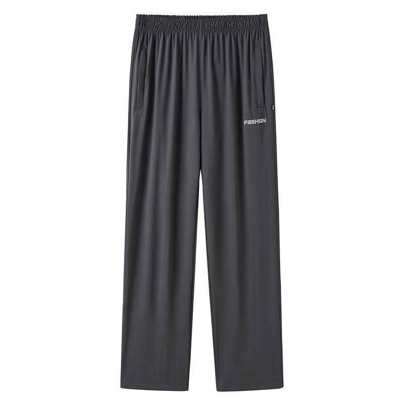

Summer refreshing breathable quick-drying straight trousers, casual sports ice silk big stretch pants