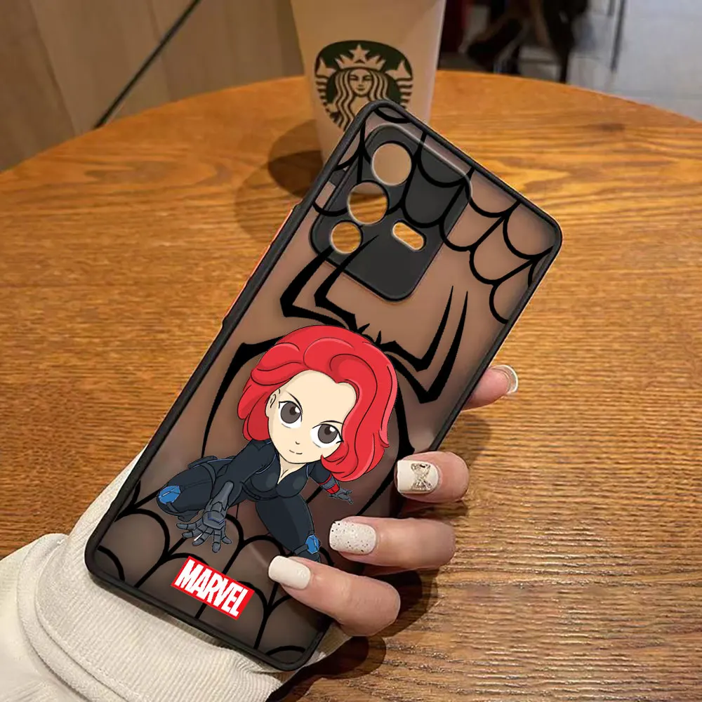 thumbnail image 1 of Funda mate para VIVO V25 V23E V23 V21 V20 V19 V17 V15 V11 Z1 Z6 T1 S16 PRO 5G Funda Capa Shell Los vengadores de Marvel Anime dibujos animados, 1 of 5