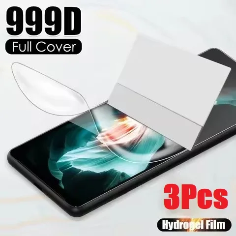 Premium 3-Pack Hydrogel Screen Protector Film Set
