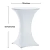 1PC Stretch Round Tablecloth Cocktail Table Cover Spandex Table Cloth Bar Hotel Party Wedding Elastic Table Cloth Decoration 2