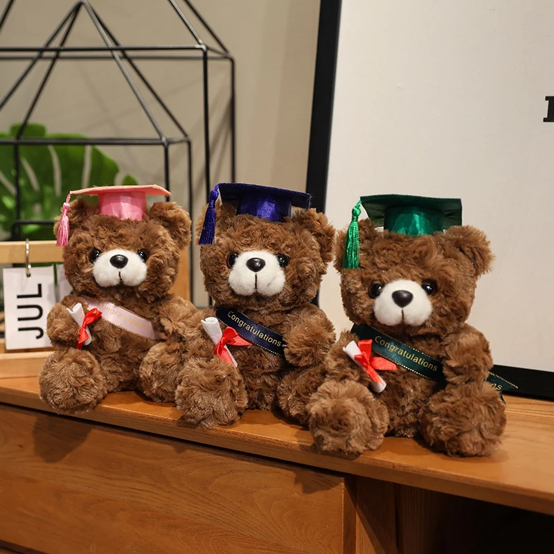 Cute Graduation Bear Plush Toy Soft Stuffed Animal