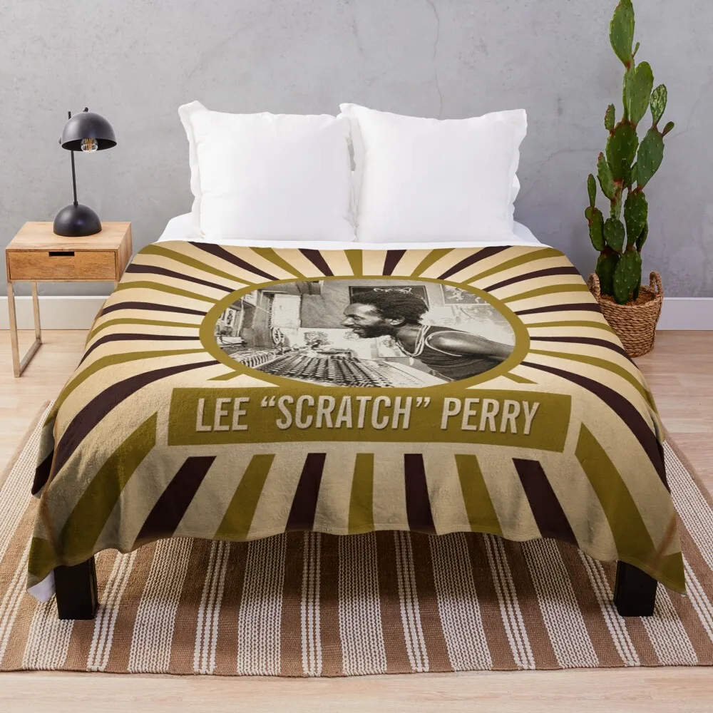 

Lee Scratch Perry Throw Blanket Decorative Sofas Luxury Designer Flannels Blankets