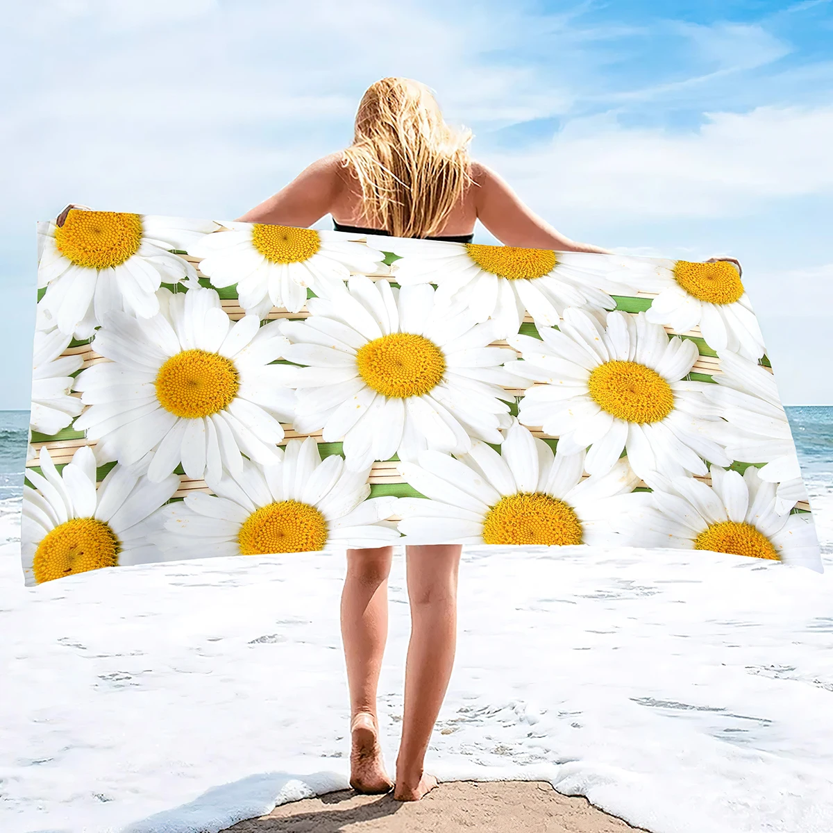 Toalha Praia SXCHEN 91x182cm - Estampa Havaiana Absorvente | Secagem Rápida Sem Areia