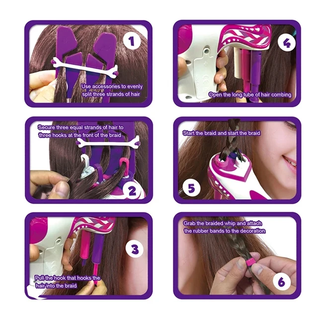 Girl Automatic Hair Braider Electric DIY Hair Weave Machine Twist Knitting Roll Twisted Braiding Hair Styling Tools Girl Gift 5