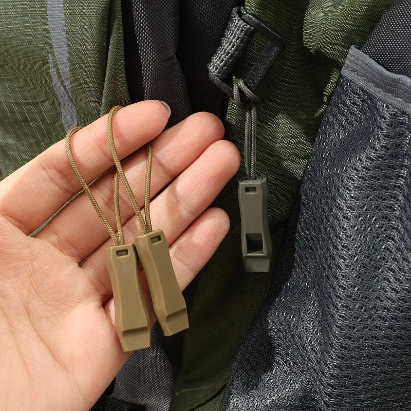 Enhanced Outdoor Survival and Sport Whistle with Anti-Loss Clip