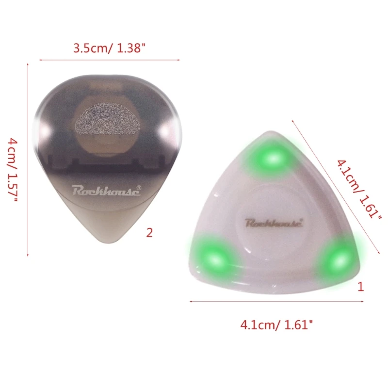 G92F LED Guitar Pick Stringed Instrument Glowing Plectrum Acoustic Guitar Pick
