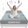Queen Size Grounding Sheet - 90% Organic Cotton & 10% Silver for Earthing, 400 Thread Count Deep Pocket