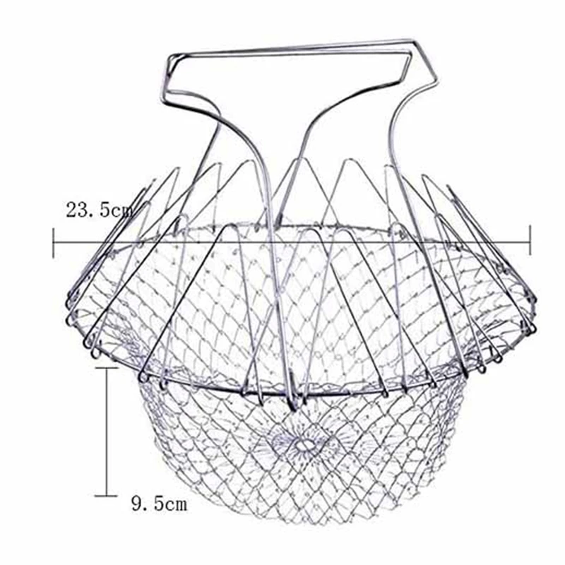 Frying Basket Fruit Vegetable Basket Kitchen Multi-Function Poaching Boiling Deep Frying