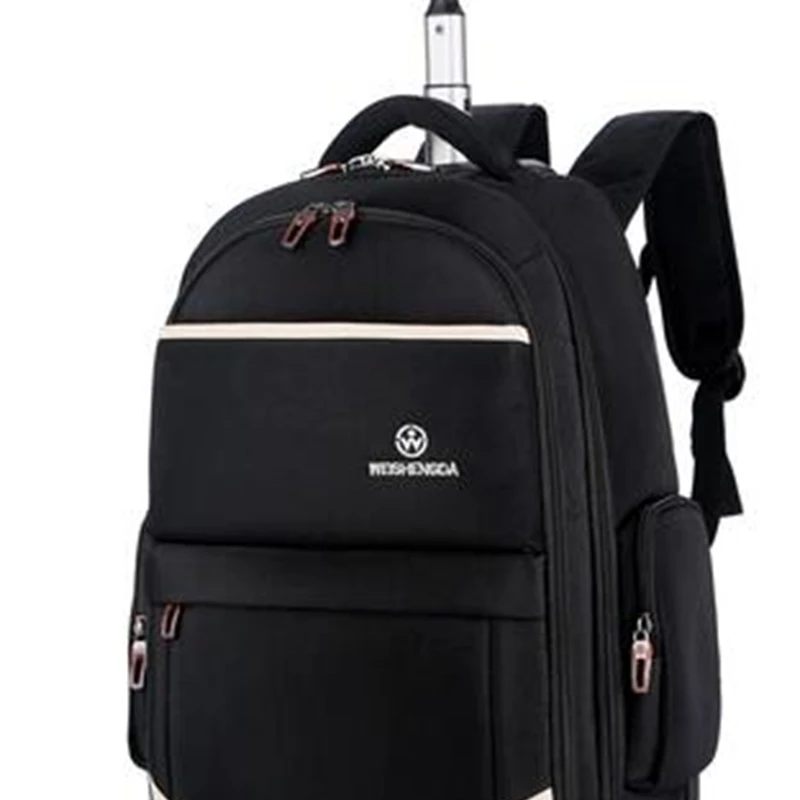 

Men Oxford Travel trolley bags Wheels Travel trolley Rolling backpacks Women wheeled Backpacks Men Business luggage suitcase