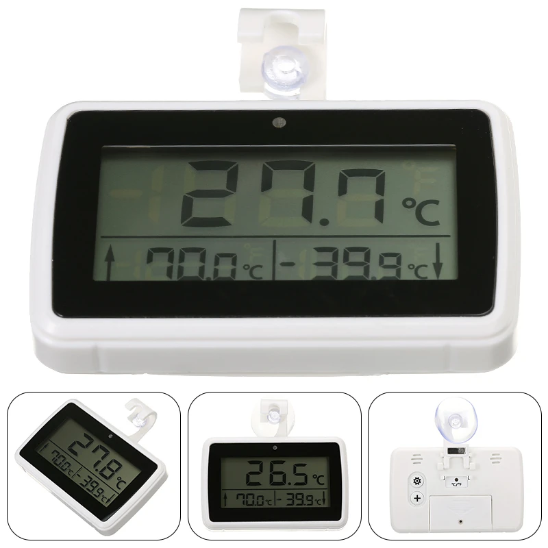 Wireless Digital Thermometer Refrigerator Thermometer LCD Screen Fridges Freezers Thermometers