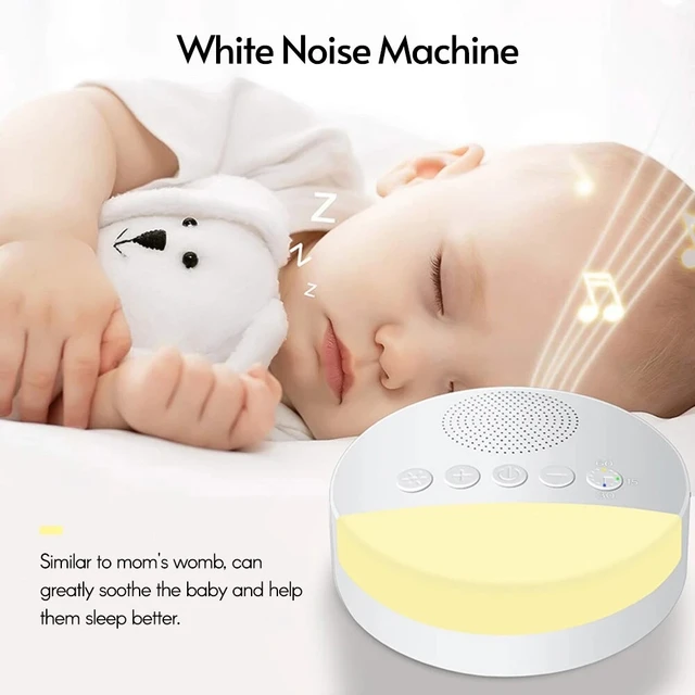 Baby White Noise Machine Usb Újratölthető Időzített Leállás Alvásgép Baba Alvás Hangos Lejátszó Éjszakai Könnyű Időzítő Zaj