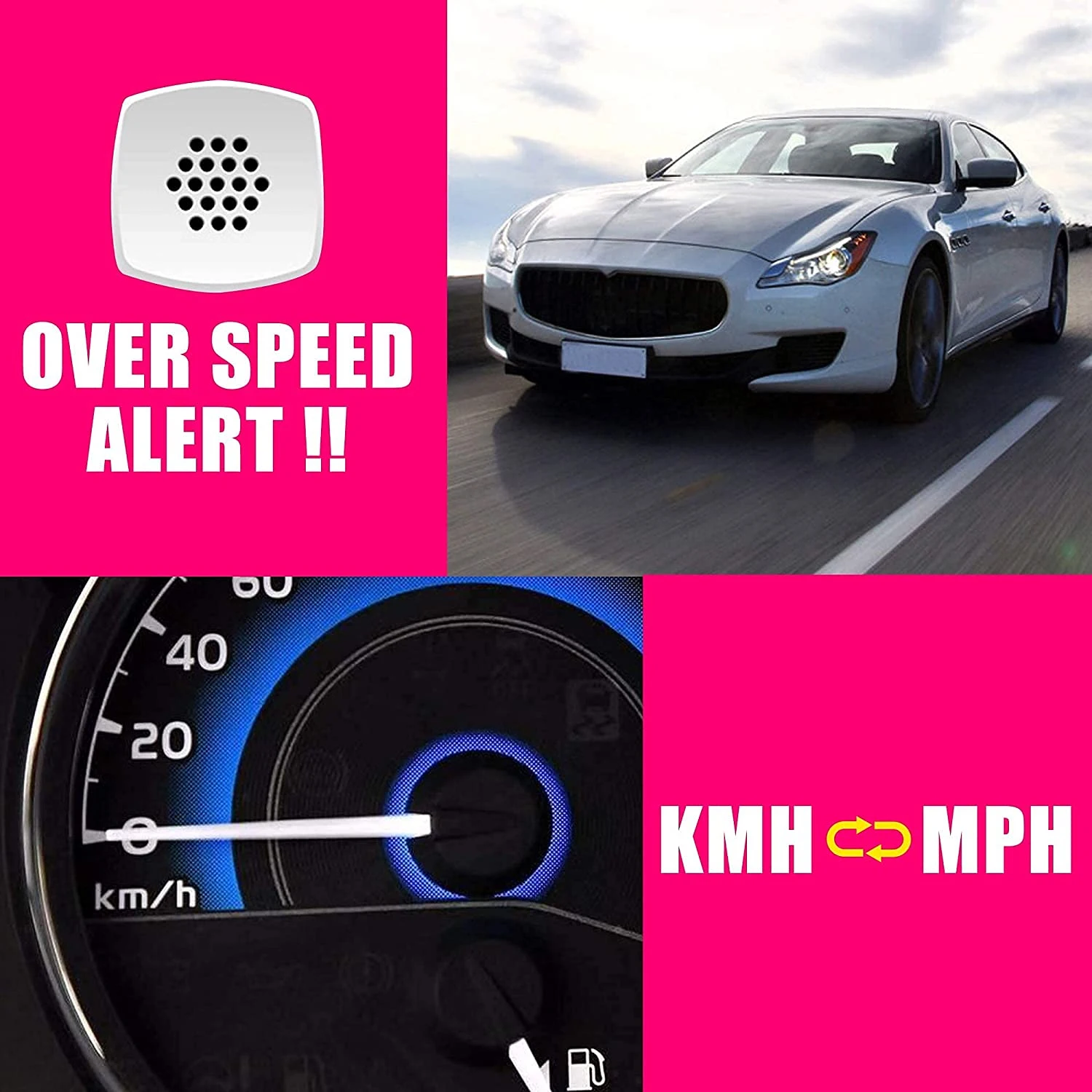 GPS ӵ C3060 ӵ  Ÿ ϸ HUD ÷  ӵ ˶ MPH KMH  ÷, ħ ð 