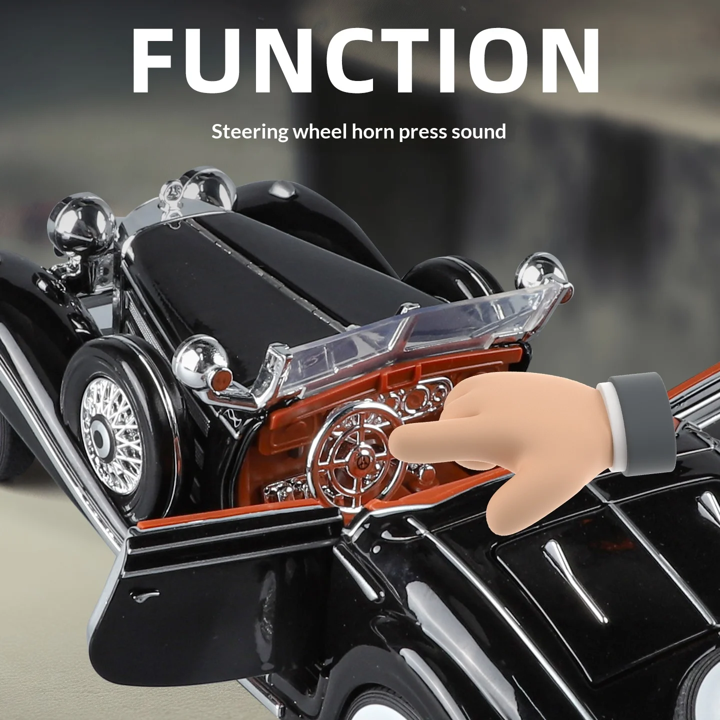 Vintage Alloy Classic Car Model 1:24 - Decorative Toy & Gift