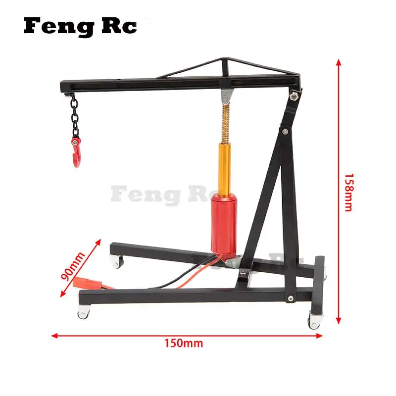 

Metal Electric Crane Engine Maintenance Bracket Engine Stand Jack For 1/10 RC Crawler Car Traxxas TRX4 Axial SCX10