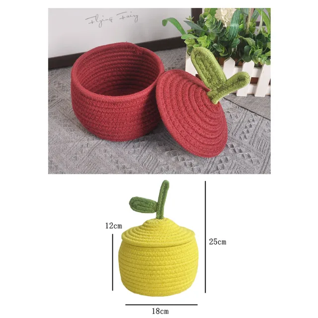 Hordozható Kötött Asztali Tároló Kosár Gyermekjáték -Szervezők Ajándékdobozok, Kiváló Minőségű Lakberendezés Szervezése - Image 6