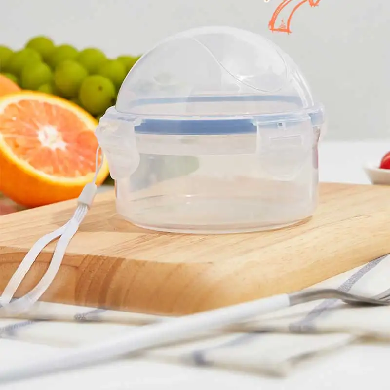 Baby Mini Food Storage Box Fruit Vegetable Fresh Container Kids Go To School Portable Round Sealed Organizer Baby Food Storager