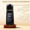 Nova Hair Dye Shampoo, Nova Hair Instant Dye Shampoo,Hair Dye Coloring  Shampoo For Gray Hair Long Lasting Nourish For Men Women 3