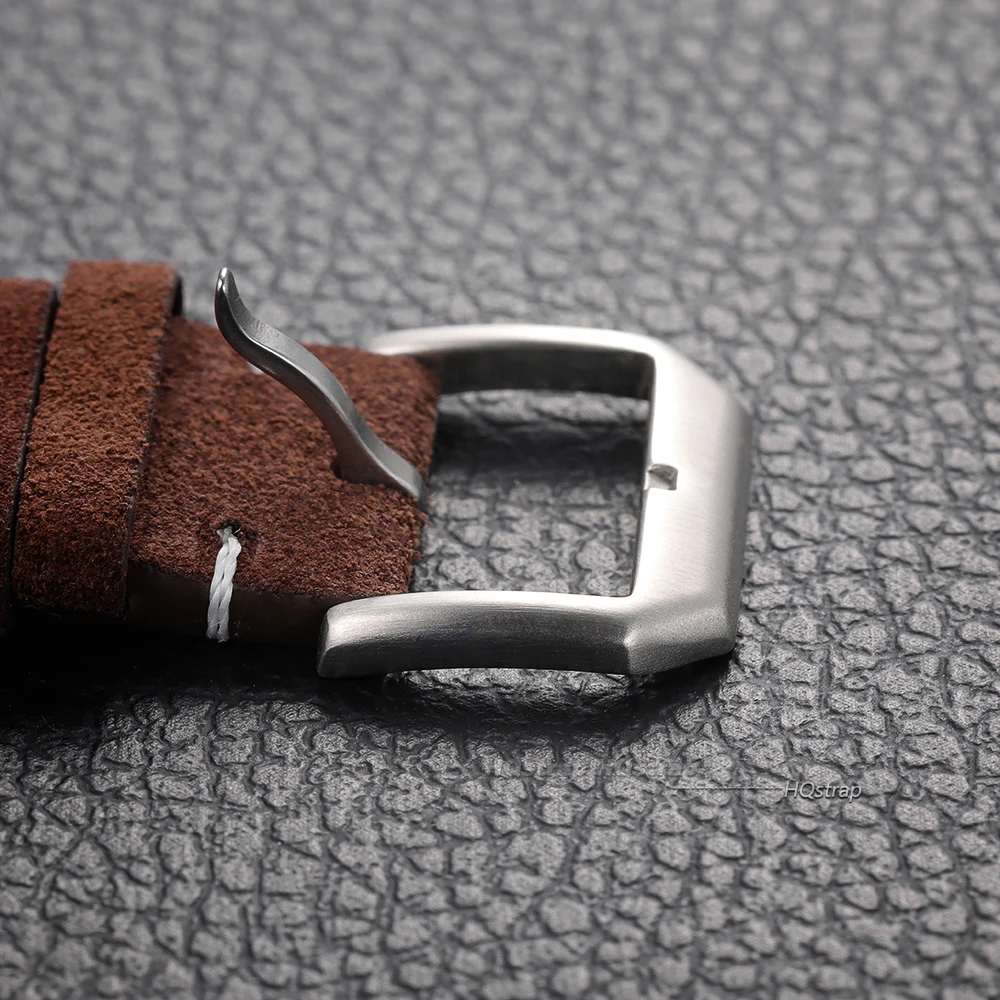 Stainless Steel Brushed Matte Watch Strap Buckle - Silver, Black & Gold