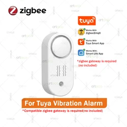 Wireless Zigbee Siren Alarm with Vibration Sensor - 110dB Security Alert System - Zigbee (Tuya Vibration Alarm)
