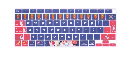 Silicone Keyboard Cover Skin for Apple MacBook Air 13.3 inch Model: A2179 A2337 M1 Chip with Touch ID EU Layout Protector