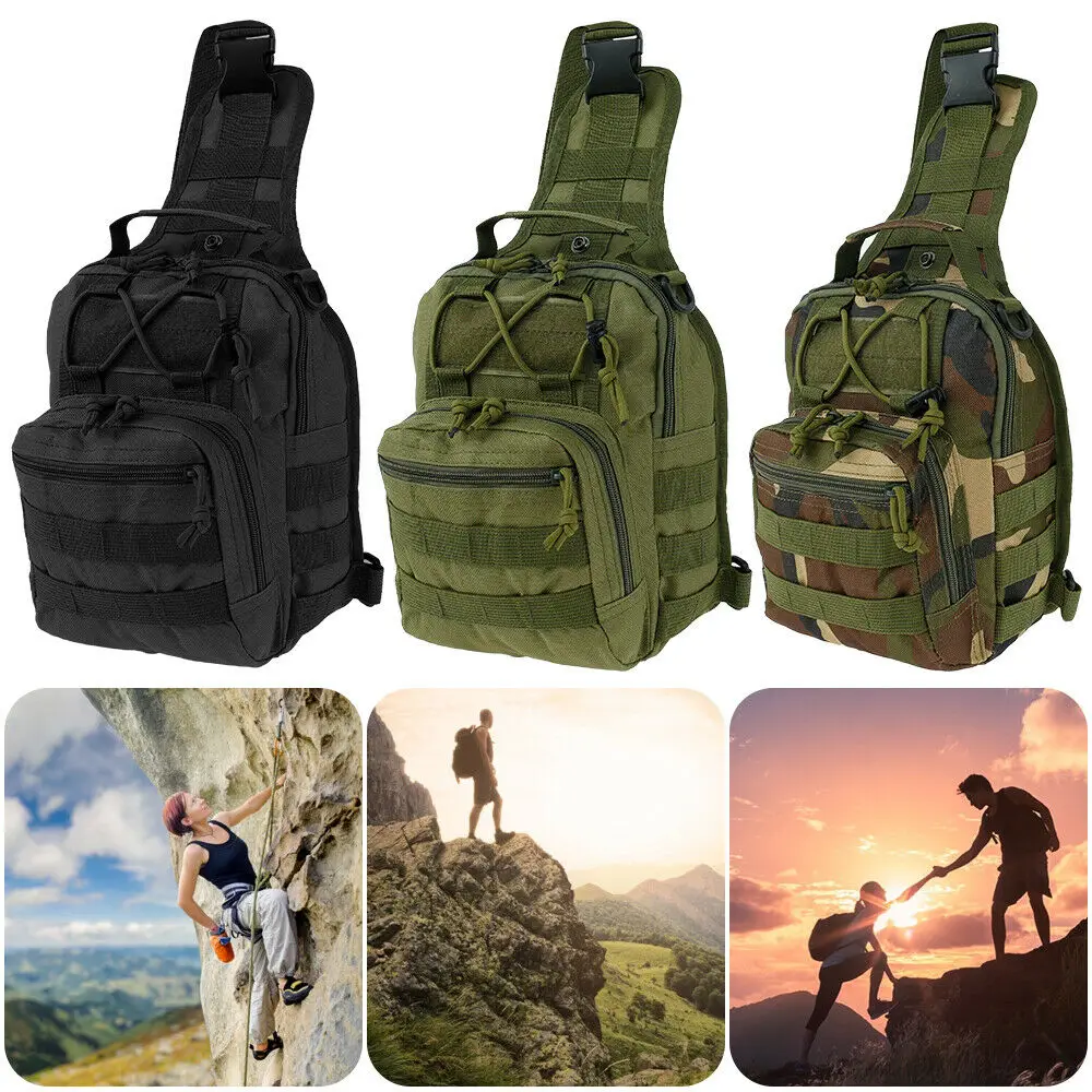 Sac bandoulière étanche homme pêche vélo sport outdoor - Sac poitrine crossbody imperméable
