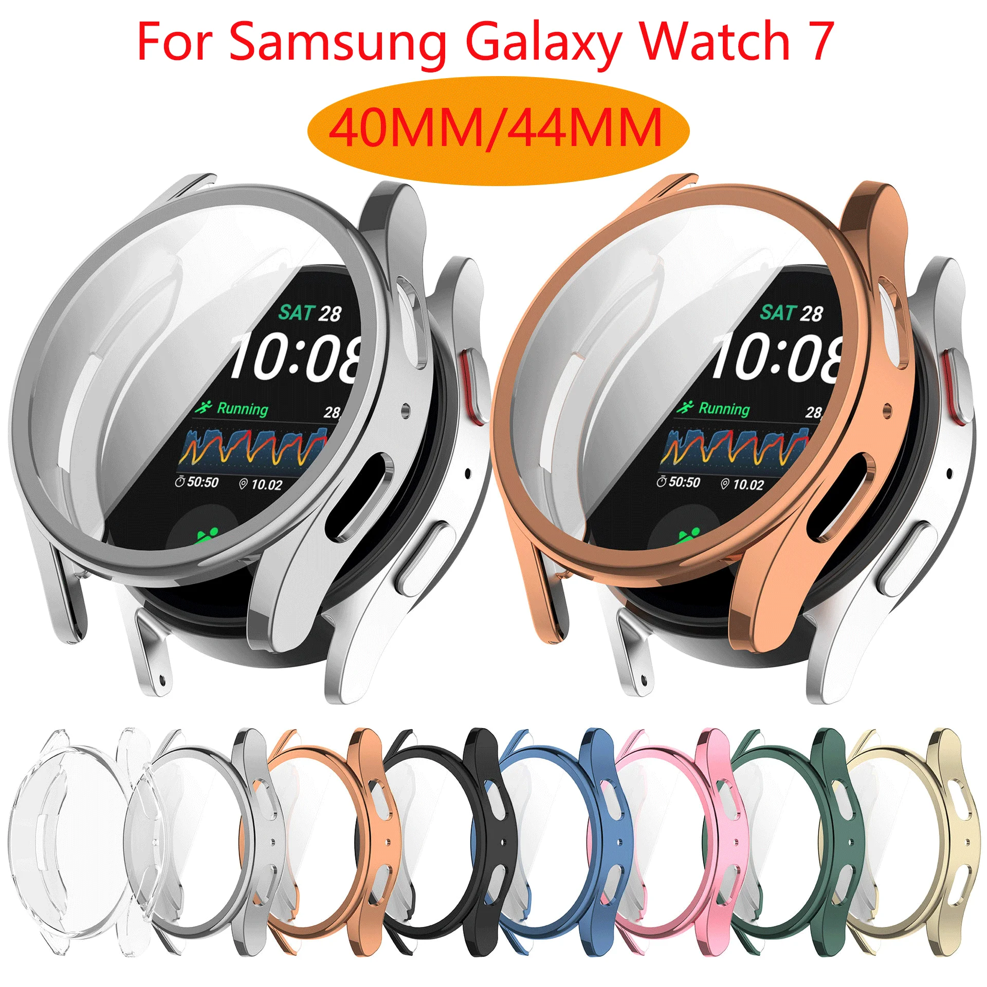Enhanced Screen Protector Full Cover Case for Smartwatches - Soft TPU Protective Accessories