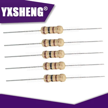 50PCS Carbon Film Resistors 1/2W 5% 100R 220R 1K 1.5K 2.2K 4.7K 10K 22K 47K 100K 100 220 1K5 2K2 4K7 Ohm New Resistance 1R~1M 1