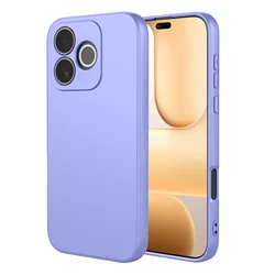 Colorful Flexible Liquid Silicone Protective Back Cover for Honor 600 Pro (Purple)