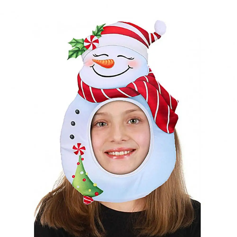 

Рождественская Шапка мягкая удобная Очаровательная плюшевая шапка в форме Санта-Клауса снеговика для украшения рождественской вечеринки