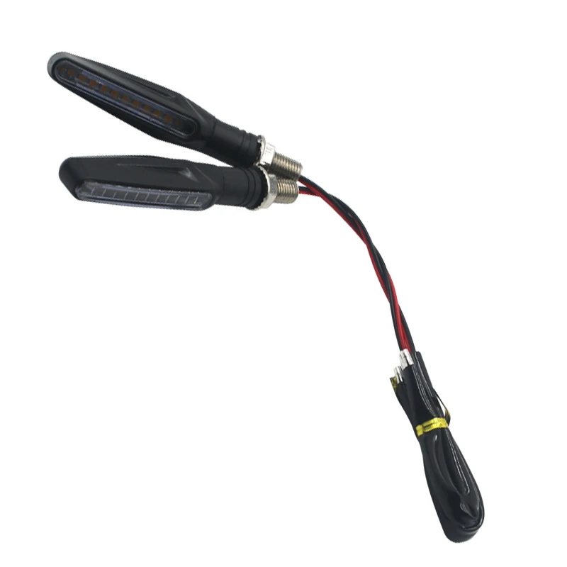 Motorcycle LED Lights Motorcycle Turn Signal Lights Motorcycle Light Motorcycle Turn Signal 1/2 Pieces Universal Led Motorcycle Direction Indicator 12V IP68 Waterproof Amber Flasher Turn Signal Taillights Lamp Accessorie