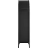 Modway Nolan Modern Farmhouse 71" Tall Arched Storage Display Cabinet in Black Oak Wood Grain 4