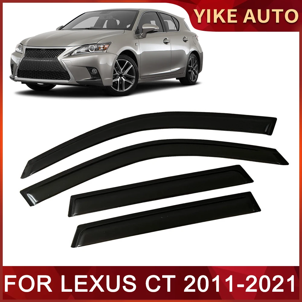 

Window Visor for LEXUS CT ZWA10 2011-2021 Weathershied Door Visor Wind Sun Rain Guards Side Window Wind Deflectors Auto Parts