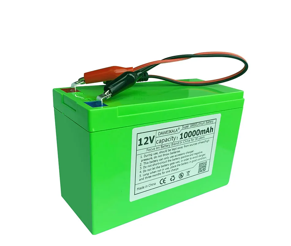 2023 12v 10000mAh Battery 18650 Pack Rechargeable Lithium Ion Battery Electric Toy Car Battery