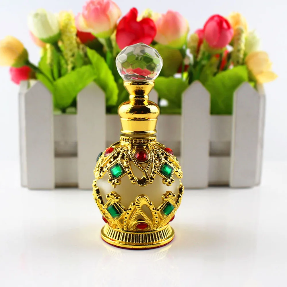 Arabian Oil Bottle Antique Refillable Bottle Retro Style Cosmetics Tool Empty Perfume Bottle Decoration Gift